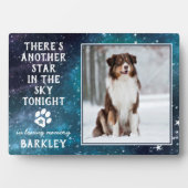 ペットのメモリアル ペットの死 思い出の品 犬の写真 フォトプラーク (正面)