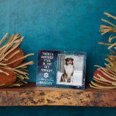 ペットのメモリアル ペットの死 思い出の品 犬の写真 フォトプラーク (側面)