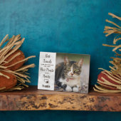 ペットのメモリアル 猫の写真プレート フォトプラーク (側面)