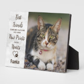 ペットのメモリアル 猫の写真プレート フォトプラーク (側面)