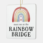 ペットのメモリアル　虹の橋で会おうクリスマス セラミックオーナメント (左)