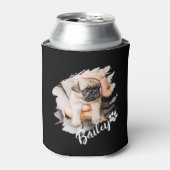 ペットのモダンタイポグラフィクール名と写真 缶クーラー (缶正面)