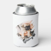 ペットのモダンタイポグラフィクール名と写真 缶クーラー (缶正面)
