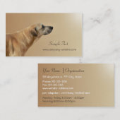 ペットの世話および採用の名刺 名刺 (正面/裏面)