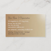 ペットの世話および採用の名刺 名刺 (裏面)