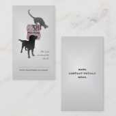 ペットの世話かペット付き添いの名刺 名刺 (正面/裏面)