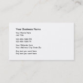 ペットの世話のシルエットの名刺 名刺 (裏面)