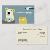 ペットの世話のプロフェッショナル 名刺 (正面/裏面)