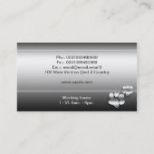 ペットの世話の名刺をかわいがります 名刺 (裏面)