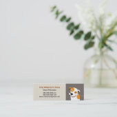 ペットの世話の名刺 スキニー名刺 (スタンド正面)