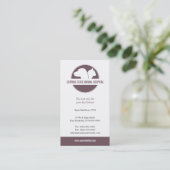 ペットの世話の名刺 予約カード (スタンド正面)