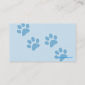 ペットの世話の名刺 名刺 (裏面)