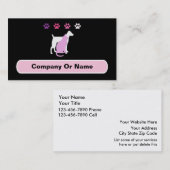 ペットの世話の名刺 名刺 (正面/裏面)