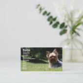 ペットの世話の名刺 名刺 (スタンド正面)