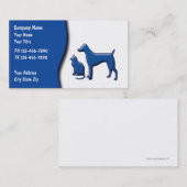 ペットの世話の名刺 名刺 (正面/裏面)