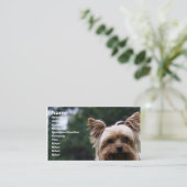 ペットの世話の名刺 名刺 (スタンド正面)