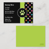 ペットの世話の名刺 名刺 (正面/裏面)