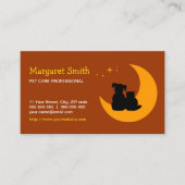 ペットの世話は付き添いの獣医の名刺をかわいがります 名刺 (正面)