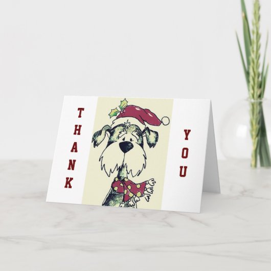 ペットの世話をする人のクリスマスと感謝 シーズンカード (正面)