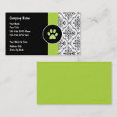 ペットの世話サービス 名刺 (正面/裏面)