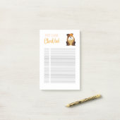 ペットの世話リスト ポストイット (デスク上)