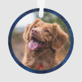 ペットの個別の追悼ギフト クリスマス写真 オーナメント (裏面)