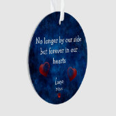 ペットの個別の追悼ギフト クリスマス フォト オーナメント (正面)