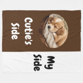 ペットの側 |マイサイド フリースブランケット (正面(横))