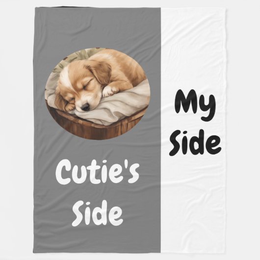 ペットの側 |マイサイド フリースブランケット (正面)