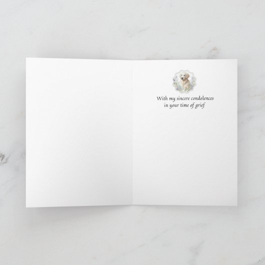 ペットの共感カード犬の花枠シリーズ カード (内部)