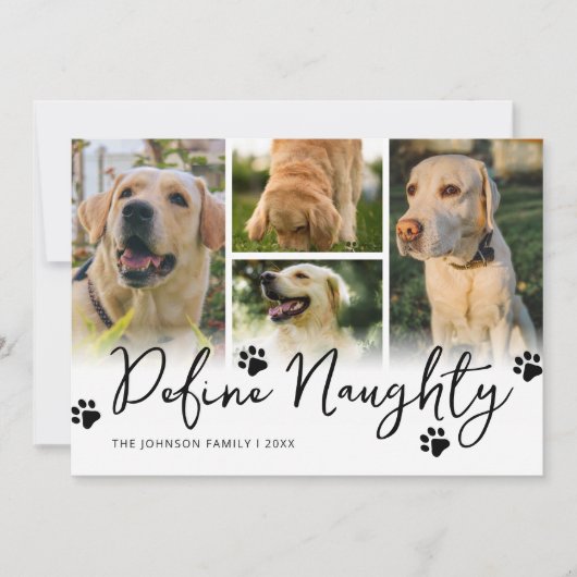 ペットの写真いけなの数々のクリスマス シーズンカード (正面)