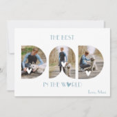 ペットの写真からの父の日 シーズンカード (正面)