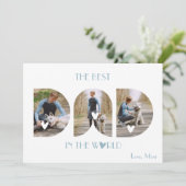 ペットの写真からの父の日 シーズンカード (スタンド正面)