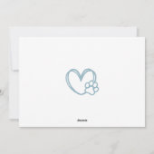 ペットの写真からの犬のお父さんの父の日 シーズンカード (裏面)