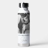ペットの写真で人生がパーソナライズされた良い ウォーターボトル (左面)