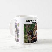 ペットの写真とテキストを使用したマグカップ コーヒーマグカップ (正面左)