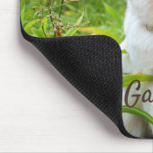 ペットの写真と名パーソナライズされた前 マウスパッド (コーナー)