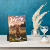 ペットの写真と名前でいつまでも記憶に残るメモリアルプレート フォトプラーク (側面)