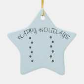 ペットの写真と名前1枚をプリント セラミックオーナメント (裏面)