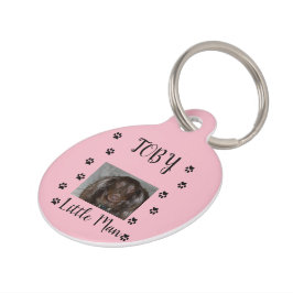 ペットの写真と名前1枚をプリント ペット　ネームタグ