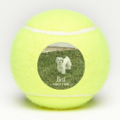 ペットの写真と文字 テニスボール (裏面)