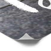 ペットの写真と白のスクリプト名の追加ハート ポスター (角)