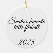 ペットの写真のクリスマスオーナメント セラミックオーナメント (裏面)