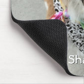 ペットの写真または子供の写真と名前 マウスパッド (コーナー)