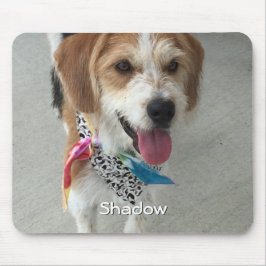 ペットの写真または子供の写真と名前 マウスパッド