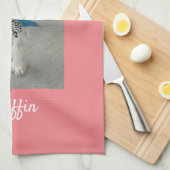 ペットの写真または子供の写真と名前, DIY, Peach キッチンタオル (四つ折り)