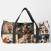 ペットの写真やカスタム写真がプリントされた犬のダッフルバッグ ダッフルバッグ (正面)