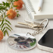 ペットの写真をこのキーチェーンに追加 キーホルダー (正面右)