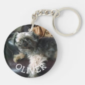 ペットの写真をこのキーチェーンに追加 キーホルダー (裏面)