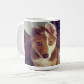 ペットの写真をアップロード コーヒーマグカップ (正面左)